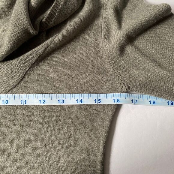 Connected Apparel Sweater Dress Womens Small Pewter Grayish Brown Ombre Cowl NWT - Picture 6 of 10